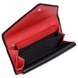 Кожаный женский кошелек Karya 1115-45/46 черный внутри красный