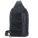 Рюкзак-слинг Tony Bellucci из натуральной телячьей кожи 5213-49-3 темно-синего цвета, Черный, Гладкая