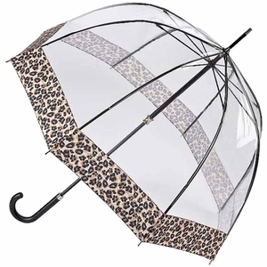 Зонт-трость женский Fulton Birdcage-2 Luxe L866 Natural Leopard (Леопард)