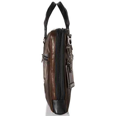 Мужская сумка-портфель из натуральной кожи TUMI Alpha Bravo Leather Aviano Slim Brief 0932390DBL