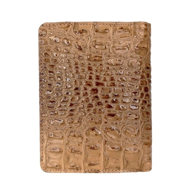 Жіночий гаманець з натуральної шкіри з лаком Karya 2015-543-1 карамельного кольору