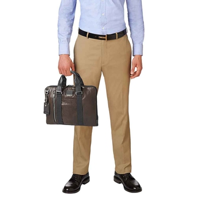 Чоловіча сумка-портфель з натуральної шкіри TUMI Alpha Bravo Leather Aviano Slim Brief 0932390DBL