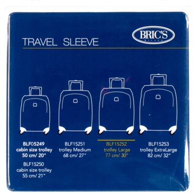 Чохол на велику валізу Bric's BAC00933, Прозрачный с голубым отливом