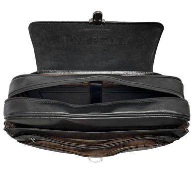 Мужской портфель из натуральной кожи Tony Perotti Italico 8361-40 nero (черный)