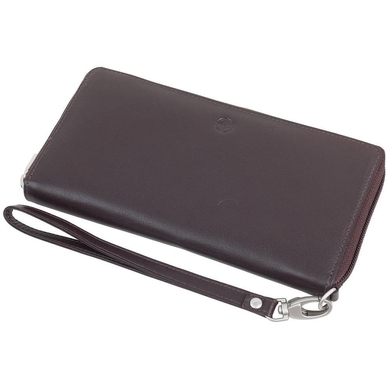 Жіночий гаманець з кістьовим ремінцем Tony Perotti Cortina 5059+G коричневий