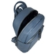 Женский рюкзак на один отдел из натуральной кожи Karya 6008-093 джинсового цвета, Синий, Зернистая