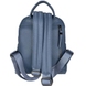 Женский рюкзак на один отдел из натуральной кожи Karya 6008-093 джинсового цвета, Синий, Зернистая