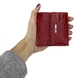 Малый кошелек Karya из натуральной кожи KR1066-59-1 красного цвета
