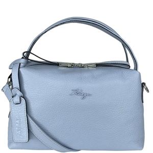 Женская сумка Karya из натуральной кожи 2229-101 голубого цвета, Голубой