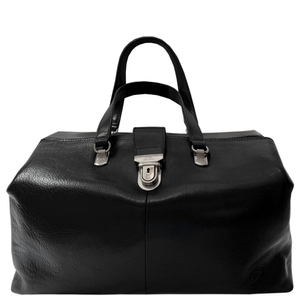 Шкіряна дорожня сумка Tony Perotti Italico 8320L nero (чорна), Чорний