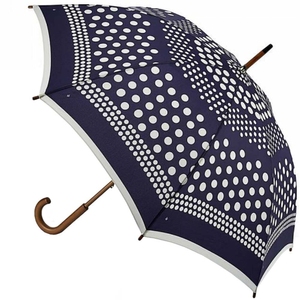 Зонт-трость женский Fulton Kensington-2 L056 Nautical Spot (Круги)
