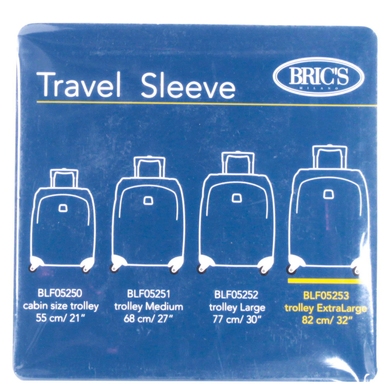 Чохол на валізу гігант Bric's BAC00934, Прозрачный с голубым отливом