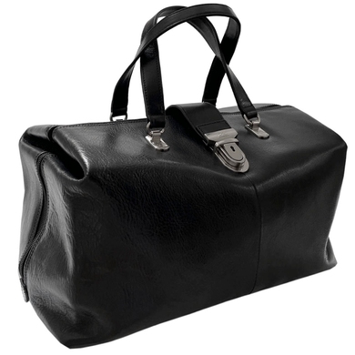Шкіряна дорожня сумка Tony Perotti Italico 8320L nero (чорна), Чорний