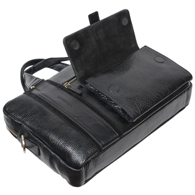 Чоловіча сумка-портфель Tony Bellucci з натуральної шкіри 5191-893 чорна