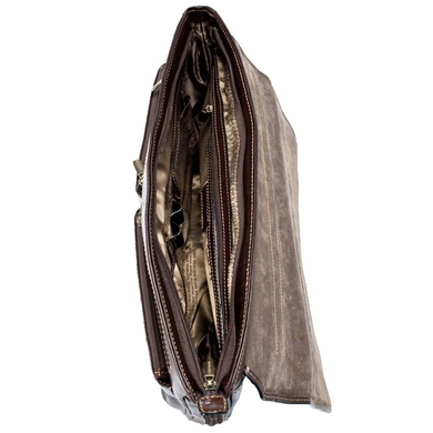 Чоловічий портфель з натуральної шкіри Tony Perotti italico 9338 коричневий