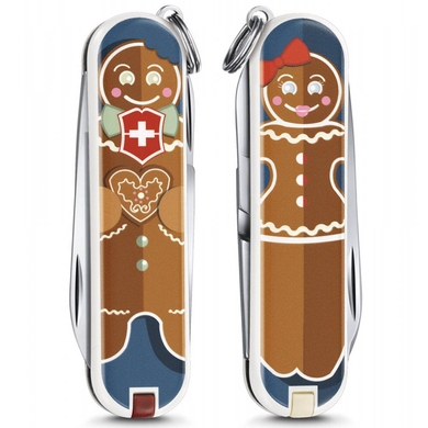 Складаний ніж-брелок мініатюрний Victorinox Classic LE Gingerbread Love 0.6223.L1909