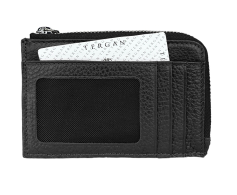 Шкіряна ключниця Tergan з кишенями для карт TG265 чорного кольору