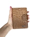 Жіночий гаманець з натуральної шкіри з лаком Karya 2015-543-2 карамельного кольору