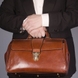 Кожаный портфель в виде медицинского саквояжа Тony Perotti Italico 8051 коньячный, Коньячный