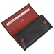 Кожаный кошелек Karya на два отдела Karya KR1071-45/46 черный с красным