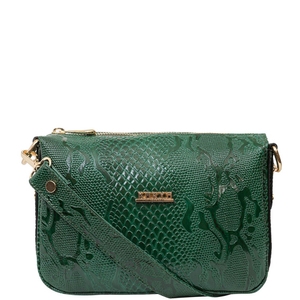 Женская сумка из лакированной кожи Karya 5069-035 зеленая, Зелёный