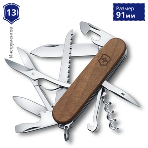 Складной нож Victorinox Huntsman WOOD 1.3711.63 (Коричневый)
