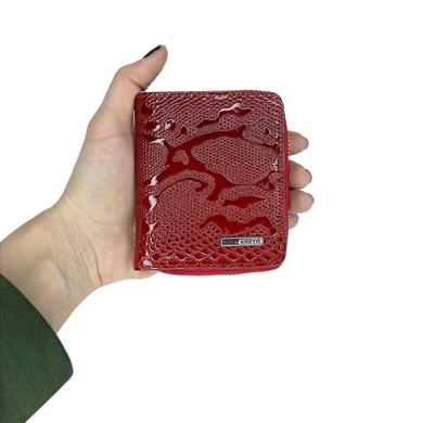 Небольшой женский кошелек из натуральной кожи Karya 2012-019 красного цвета