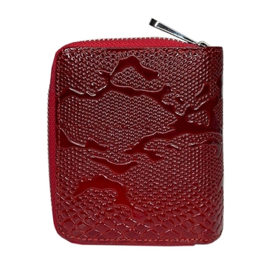 Невеликий жіночий гаманець з натуральної шкіри Karya 2012-019 червоного кольору