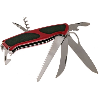 Большой складной нож Victorinox Ranger Grip 57 Hunter One Hand 0.9583.MC (Красный с черным)