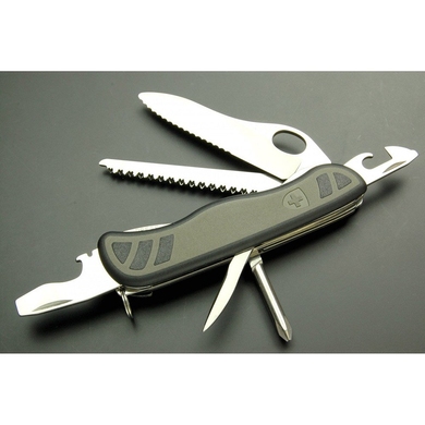 Складной нож Victorinox Swiss Soldier's Knife 08 One Hand 0.8461.MWCH (Хаки с черным)