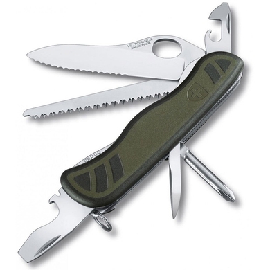 Складной нож Victorinox Swiss Soldier's Knife 08 One Hand 0.8461.MWCH (Хаки с черным)