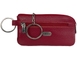 Шкіряна ключниця Eminsa з кільцем на ланцюжку для ключів ES1502-18-5 червона