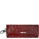 Шкіряна ключниця Karya з карабінами для ключів KR402-527-1 червоно-бордова