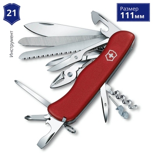 Складной нож Victorinox Workchamp 0.9064 (Красный)