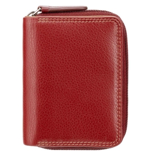 Жіночий гаманець з натуральної шкіри з RFID Visconti Rainbow Hawaii RB53 Red Multi