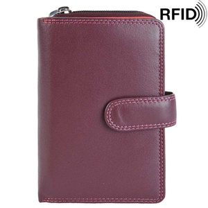 Жіночий гаманець з натуральної шкіри Visconti Rio Carmelo R13 Plum Multi