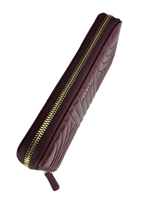 Кожаный кошелек Tergan с кистевым ремнем TG5800 бордового цвета