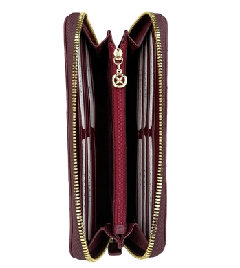 Шкіряний гаманець Tergan з кистьовим ременем TG5800 бордового кольору