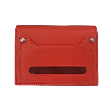 Малый кожаный кошелек-кредитница Karya 0027-24 терракотового цвета