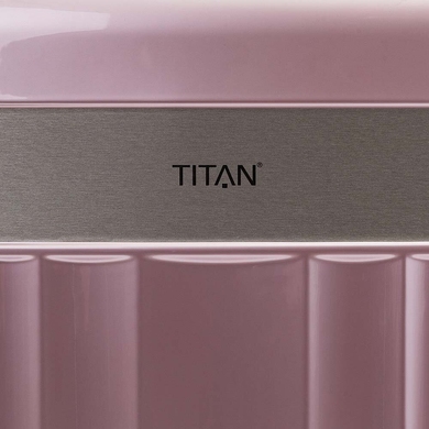 Валіза Titan Spotlight Flash з полікарбонату/ABS пластику на 4-х колесах 831405 (середня), 8314-12 Wild Rose