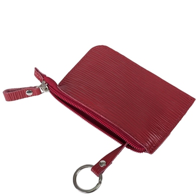 Шкіряна ключниця на блискавці Mattioli 083-20C бордового кольору