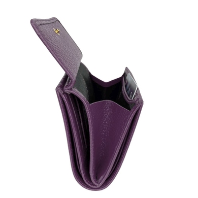 Малый кожаный кошелек Tony Bellucci на кнопке TB893-287 фиолетовый