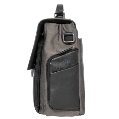 Чоловічий портфель з відділенням для ноутбука 15" BRIC'S Monza BR207706.104 сіро-чорний, BR2-104-Сіро-чорний