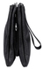 Малая женская сумка Eminsa из зернистой кожи ES4637 черного цвета, Черный