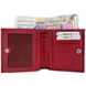 Малый кошелек Karya из натуральной кожи KR1066-59-3 красного цвета