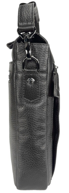 Мужская кожаная сумка Karya на молнии KR0909-45 черного цвета
