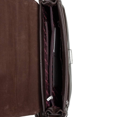 Чоловічий портфель з натуральної шкіри Karya 0384-39 коричневого цвета