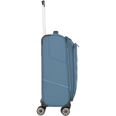 Чемодан текстильный на 4-х колесах Travelite Skaii TL092647 panorama blue (малый)