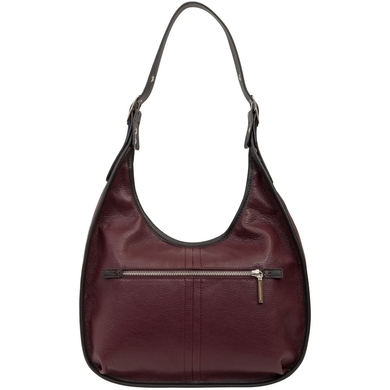 Жіноча сумка Mattioli з натуральної італійської шкіри 034-21C бордового кольору, Бордовий