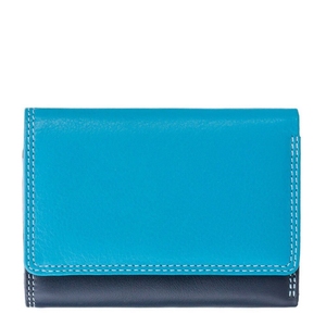 Жіночий гаманець з натуральної шкіри з RFID Visconti Rainbow Biola RB39 Blue Multi